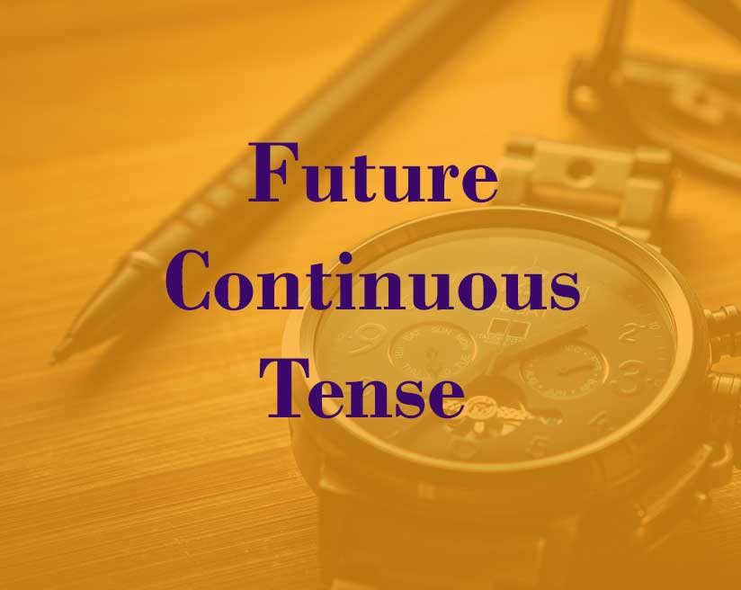 future continuous tense